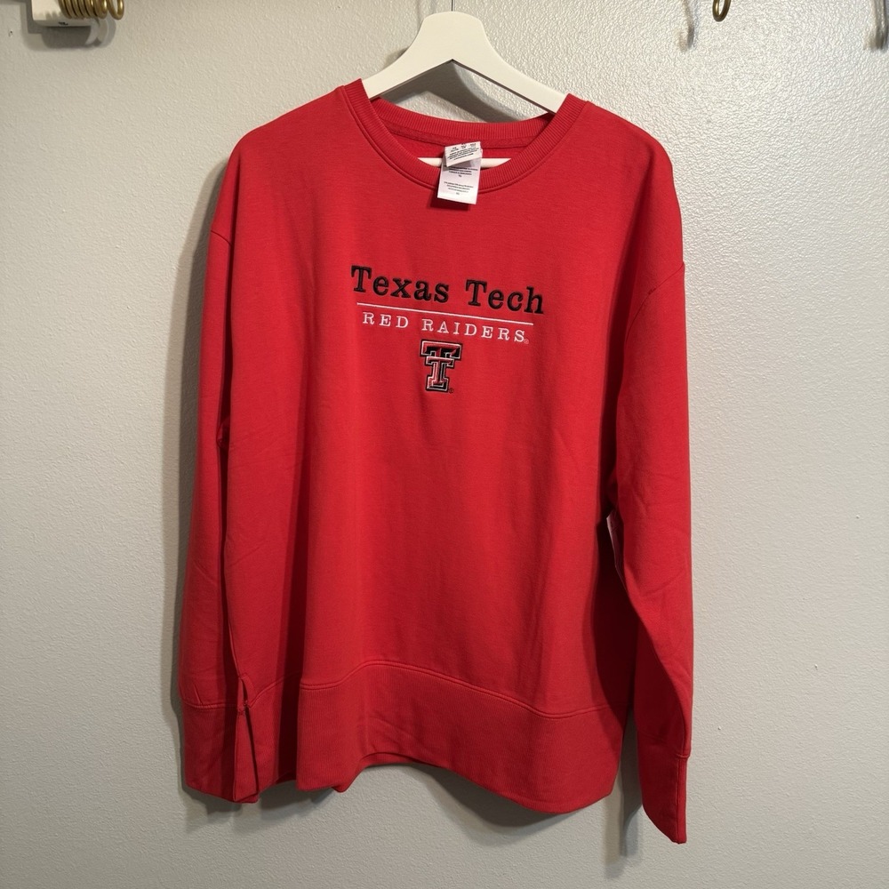 Texas Tech Red Raiders Women's Long Sleeve Champion Crew Neck Sweater XL NWT